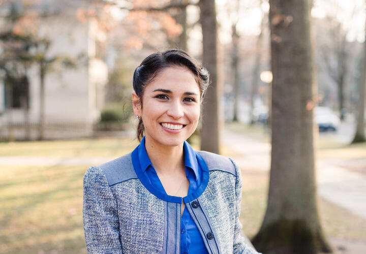 Diana Van Patten on Yale campus